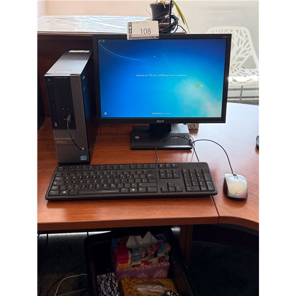ORDI DELL OPTIPLEX 3010 AVEC ÉCRAN SOURIS ET CLAVIER