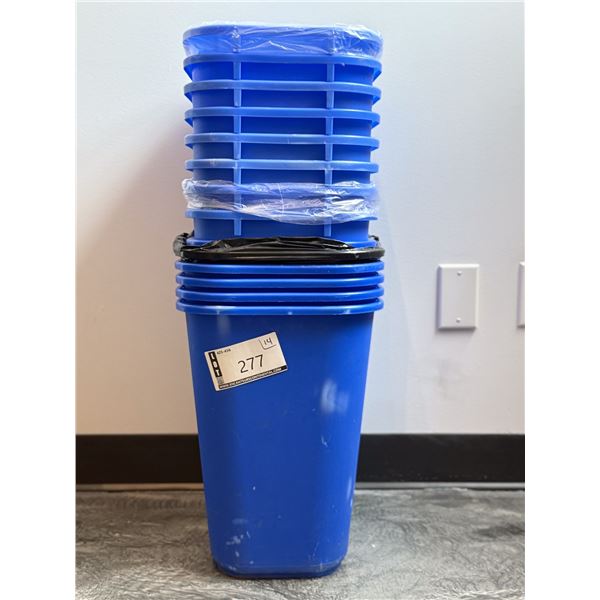 LOT DE 14 BACS DE RECYCLAGE ASST