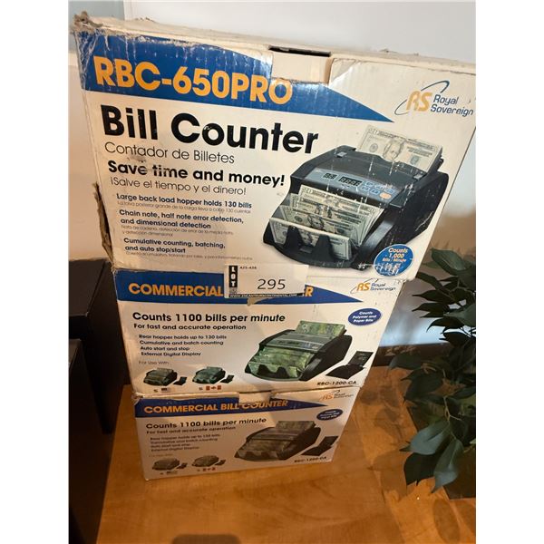 LOT DE 3 COMPTEURS D'ARGENT