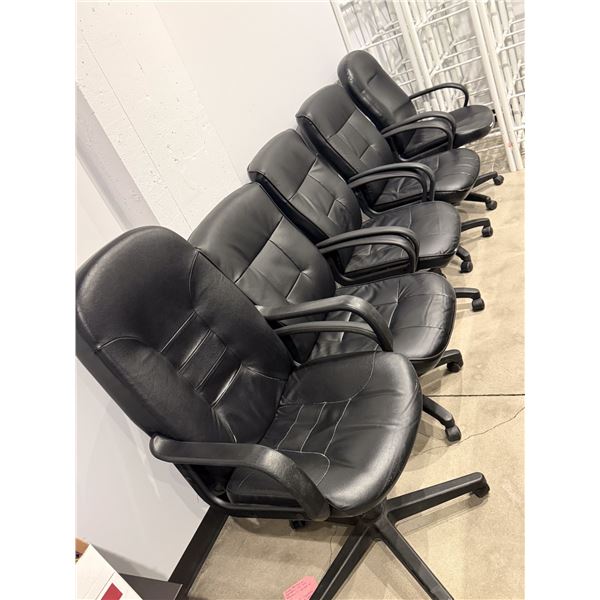 LOT DE 5 CHAISES DE BUREAU