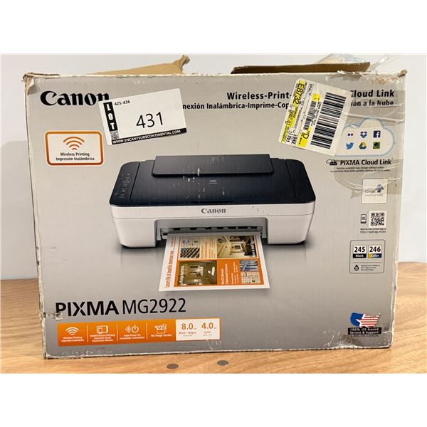 IMPRIMANTE CANON PIXMA MG2922