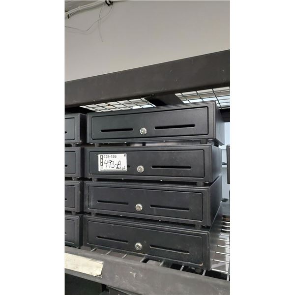 LOT DE 4 TIROIRS CAISSES (SANS CLÉ)