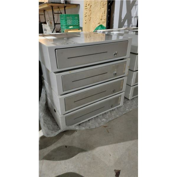 LOT DE 4 TIROIRS CAISSES (SANS CLÉ)