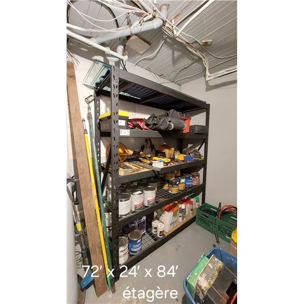 ÉTAGÈRE 72" X 24" X 84"