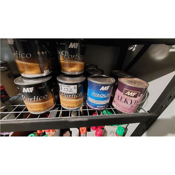 LOT DE PEINTURE ET PRODUITS DIVERS