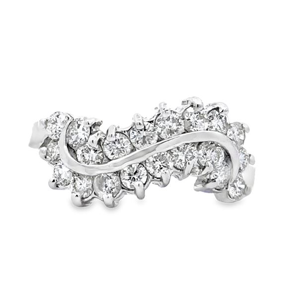 Curved Diamond Ring