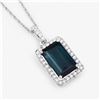 Image 3 : Gem Tourmaline and Diamond Pendant