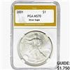 2001 American Silver Eagle PGA MS70