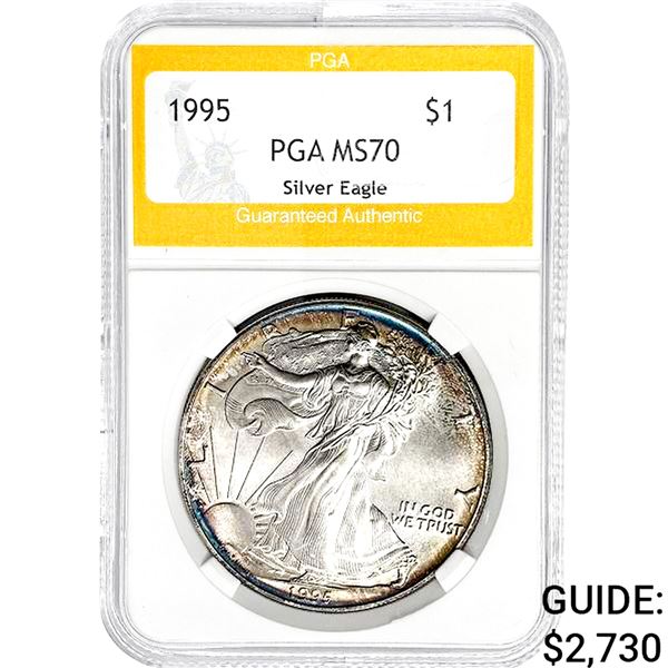 1995 American Silver Eagle PGA MS70