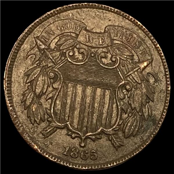 1865 Copper 2 Cents HIGH GRADE