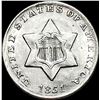 Image 1 : 1851 Silver Three-Cent Piece UNCIRCULATED