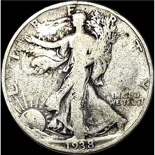 1938-D Walking Liberty Half Dollar NICELY  CIRCULATED