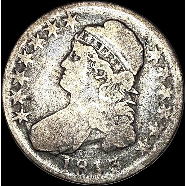 1813 Capped Bust Silver Half Dollar NICELY  CIRCULATED