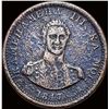Image 1 : 1847 Hawaii Copper Hapa Haneri Token NICELY  CIRCULATED