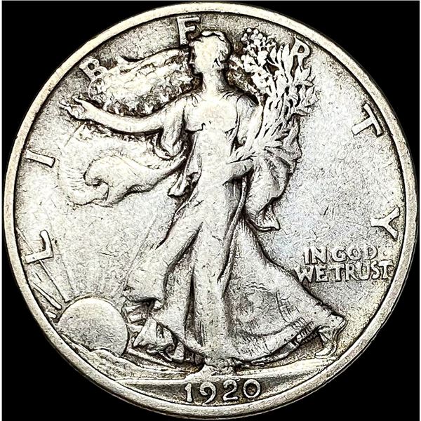 1920-S Walking Liberty Half Dollar ABOUT  UNCIRCULATED