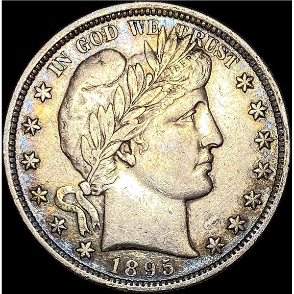 1895 Silver Barber Half Dollar CLOSELY  UNCIRCULATED