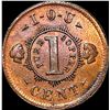 Image 2 : 1863 Civil War Token NY IOU Cent HIGH GRADE