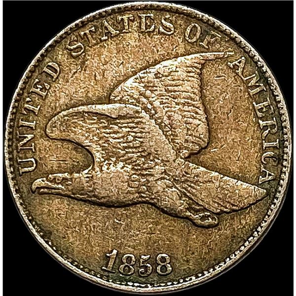 1858 Flying Eagle Cent NEARLY UNCIRCULATED