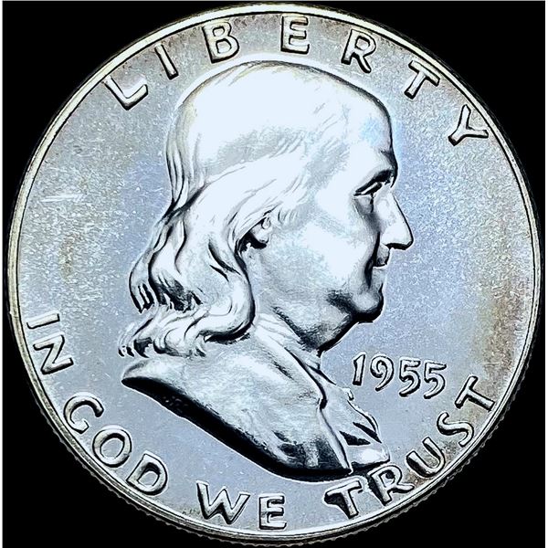 1955 Franklin Half Dollar CHOICE PROOF CAM
