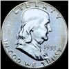 Image 1 : 1955 Franklin Half Dollar CHOICE PROOF CAM