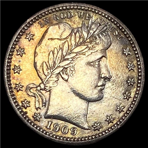 1909 Barber Silver Quarter HIGH GRADE