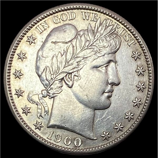 1900-S Silver Barber Half Dollar CHOICE AU
