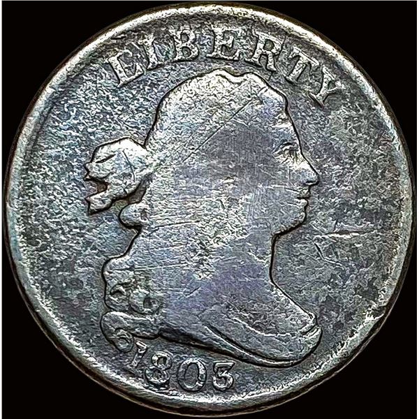 1803 Draped Bust Half Cent NICELY CIRCULATED