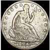 Image 1 : 1853 Arr/Rays Seated Lib Half Dollar LIGHTLY CIRCULATED