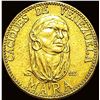 Image 1 : 1957 .174oz Venezuela Caciques Mara CLOSELY  UNCIRCULATED