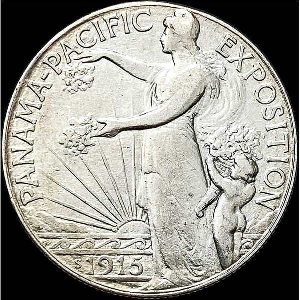 1915-S Silver Panama-Pacific Half Dollar  CLOSELY UNCIRCULATED