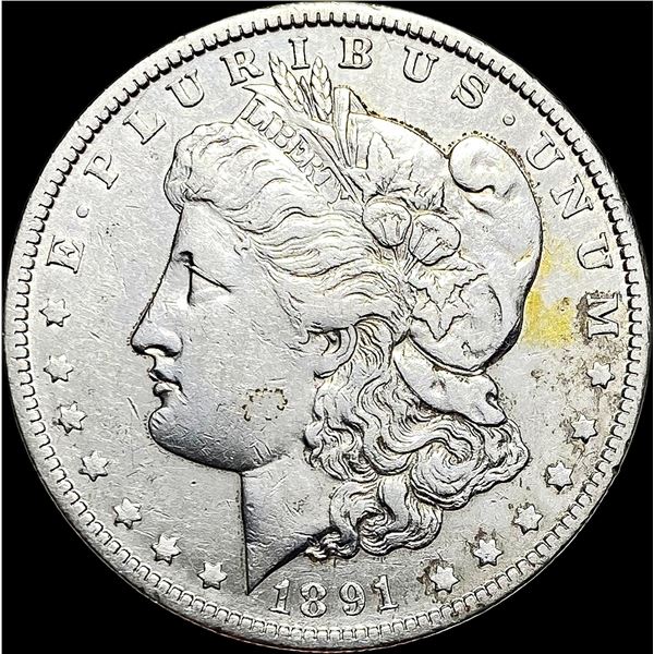 1891-O Silver Morgan Dollar NEARLY  UNCIRCULATED