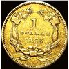 Image 2 : 1855 Gold $1 Indian Princess Head Type 2  LIGHTLY CIRCULATED