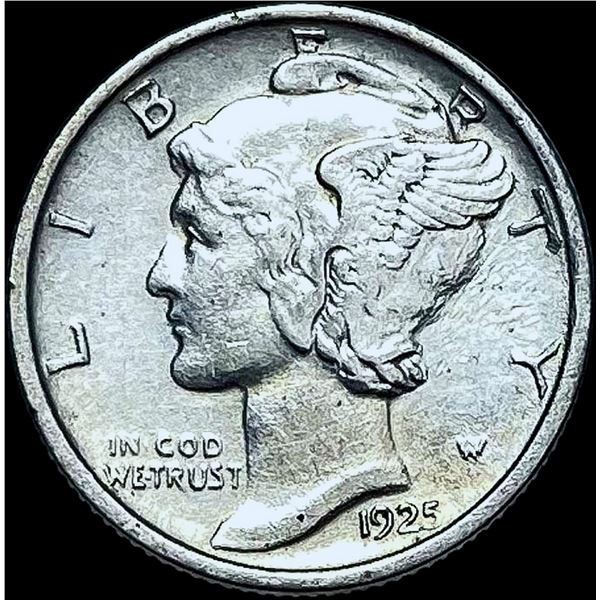 1925-D Silver Mercury Dime CHOICE AU