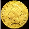 Image 1 : 1870 $3 Gold Indian Princess Head NICELY  CIRCULATED