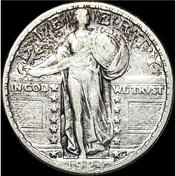 1924-S Standing Liberty Quarter ABOUT  UNCIRCULATED