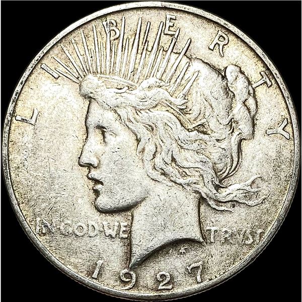1927-D Silver Peace Dollar ABOUT UNCIRCULATED