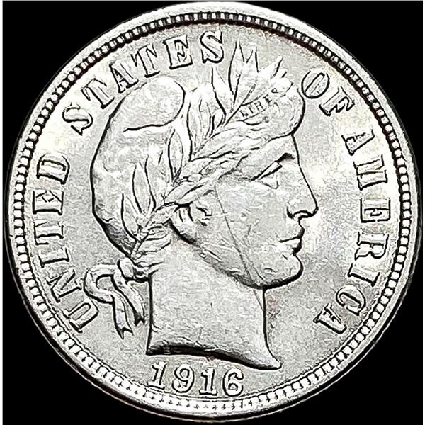 1916 Silver Barber Dime CLOSELY UNCIRCULATED