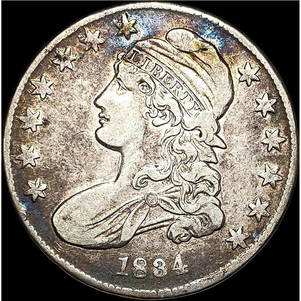 1834 Capped Bust Half Dollar NEARLY  UNCIRCULATED