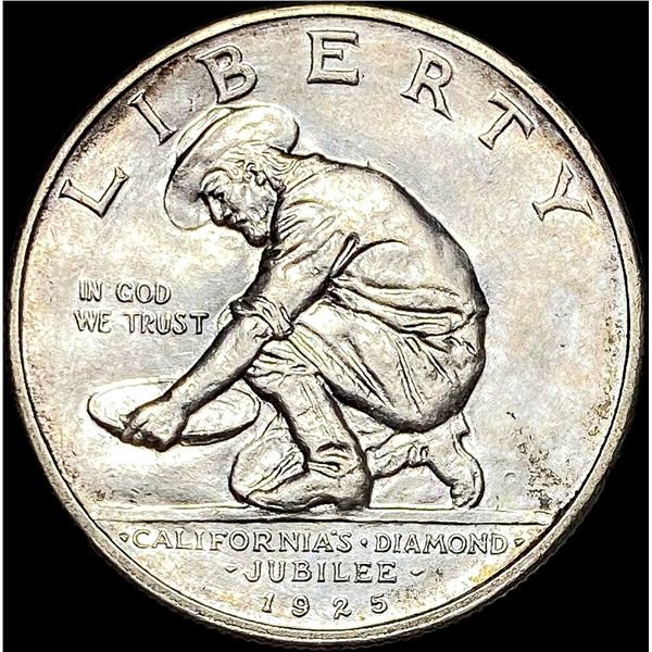 1925-S Silver California Jubilee Half Dollar  UNCIRCULATED
