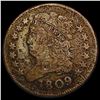 Image 1 : 1809 Classic Head Half Cent LIGHTLY CIRCULATED