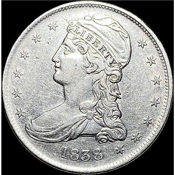 1838 Capped Bust Half Dollar NEARLY  UNCIRCULATED