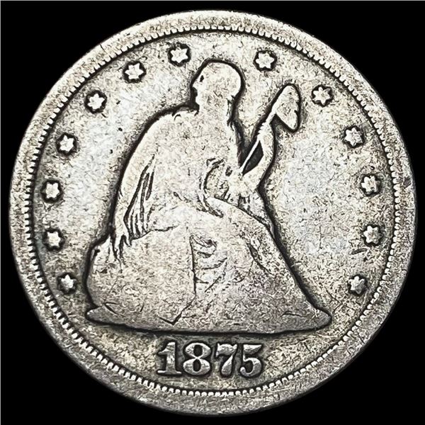 1875-S Twenty Cent Piece NICELY CIRCULATED