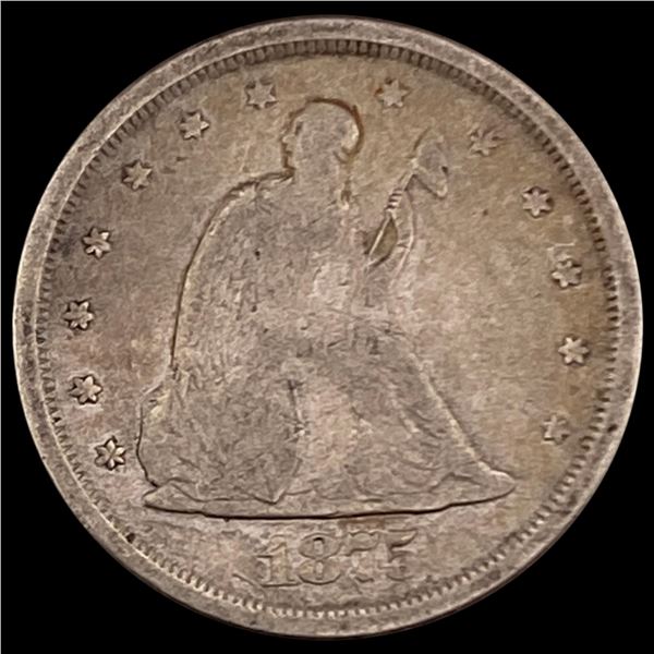 1875-S Twenty Cent Piece NEARLY UNCIRCULATED