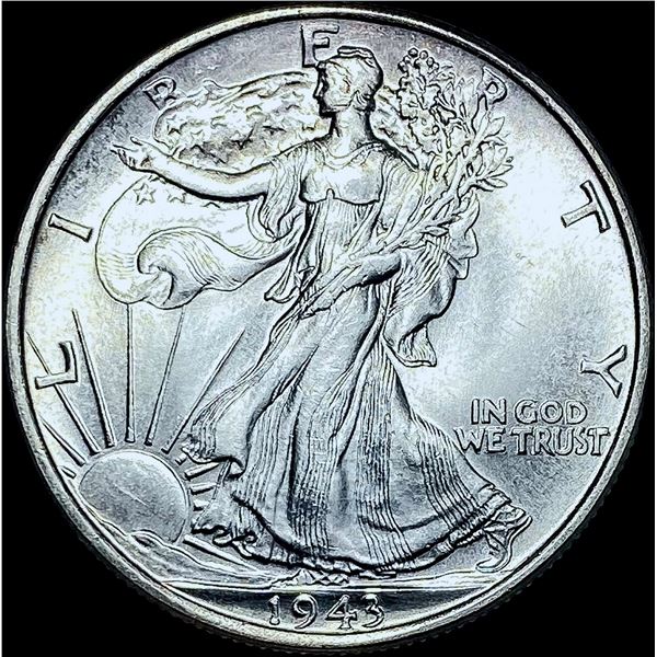 1943-S Silver Walking Liberty Half Dollar GEM  BU