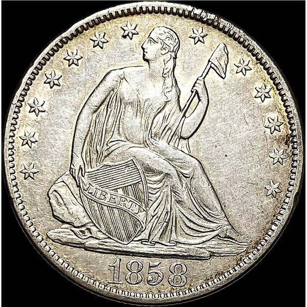 1858-O Seated Liberty Half Dollar CLOSELY  UNCIRCULATED