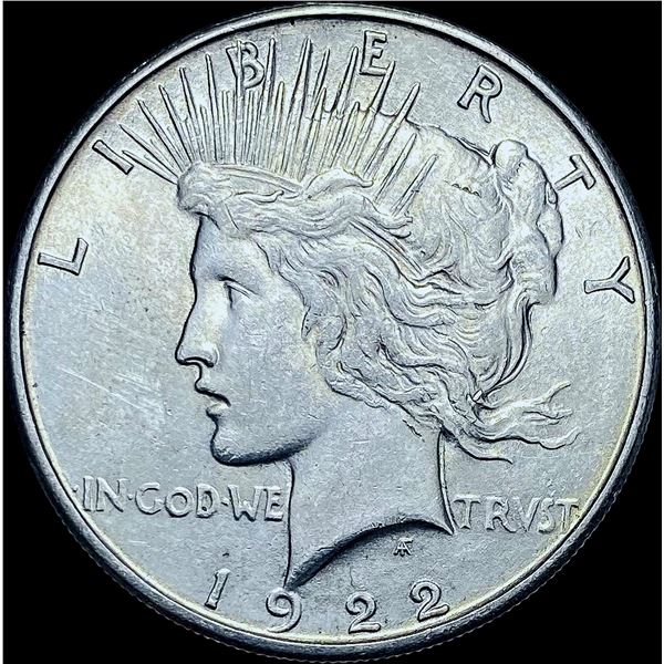 1922-S Silver Peace Dollar CHOICE AU