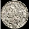 1865 Nickel Three-Cent Piece CHOICE AU