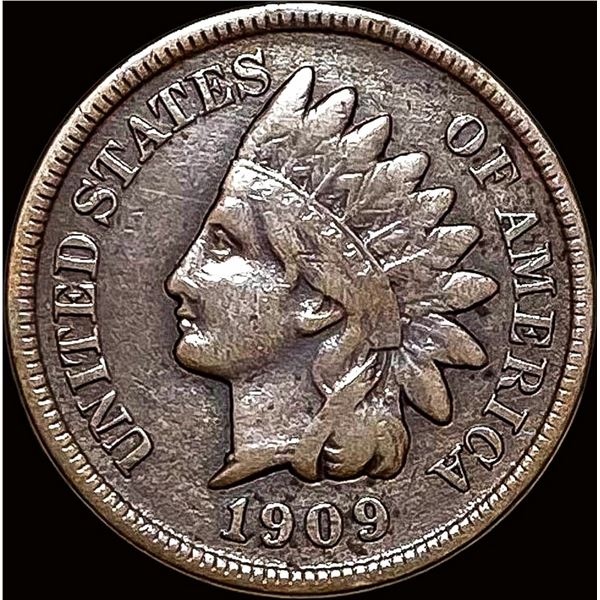 1909-S Indian Head Cent LIGHTLY CIRCULATED