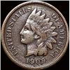 1909-S Indian Head Cent LIGHTLY CIRCULATED
