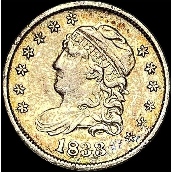 1833 Capped Bust Half Dime NEARLY  UNCIRCULATED